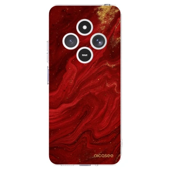 Picasee Xiaomi Redmi 14C Hülle - Transparentes Silikon - Red