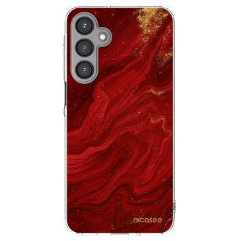 Picasee Samsung Galaxy A16 5G Hülle - Transparentes Silikon - Red