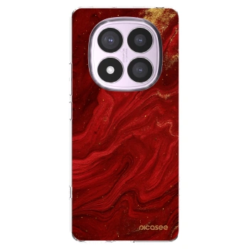 Picasee Xiaomi Redmi Note 14 Pro 4G Hülle - Transparentes Silikon - Red
