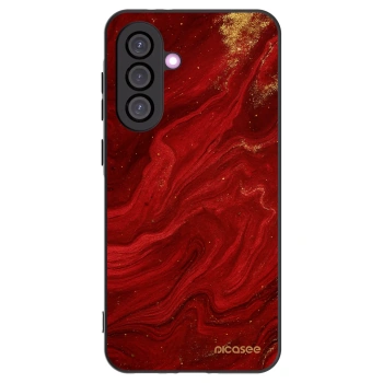 Picasee Samsung Galaxy A56 5G A566B Hülle - Schwarzes Silikon - Red