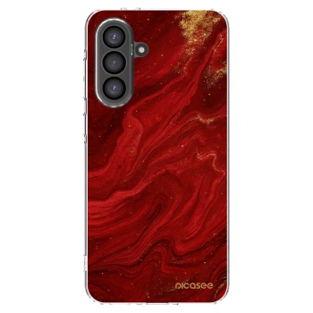 Picasee Samsung Galaxy A56 5G A566B Hülle - Transparentes Silikon - Red