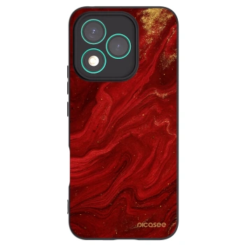 Picasee Honor 400 Lite 5G Hülle - Schwarzes Silikon - Red