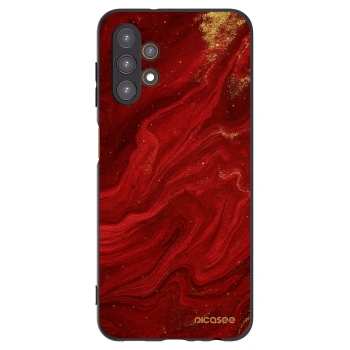 Picasee Samsung Galaxy A13 5G Hülle - Schwarzes Silikon - Red