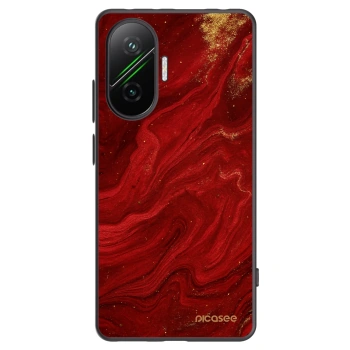Picasee Xiaomi Poco F7 5G Hülle - Schwarzes Silikon - Red