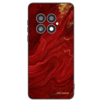 Picasee OnePlus 13 5G Hülle - Schwarzes Silikon - Red