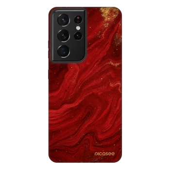 Picasee Fashion Case für Samsung Galaxy S21 Ultra 5G G998B - Red