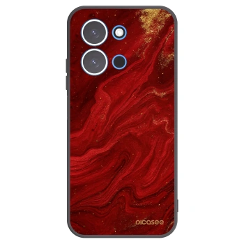 Picasee Xiaomi Redmi 15C 4G Hülle - Schwarzes Silikon - Red