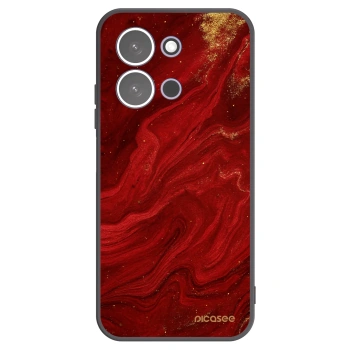 Picasee Xiaomi Redmi 15C 5G Hülle - Schwarzes Silikon - Red