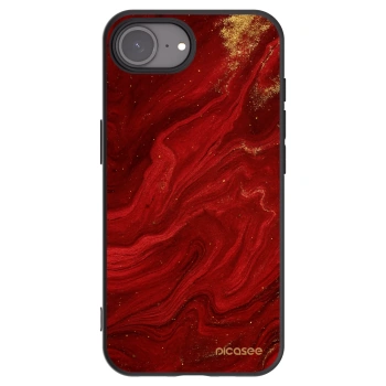 Picasee Apple iPhone 17e Hülle - Schwarzes Silikon - Red