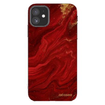 Picasee Apple iPhone 11 Hülle - Transparentes Silikon - Red