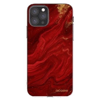 Picasee Apple iPhone 11 Pro Hülle - Transparentes Silikon - Red