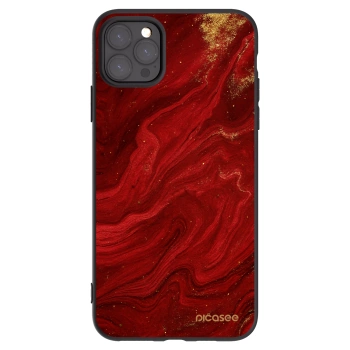 Picasee Apple iPhone 11 Pro Max Hülle - Schwarzes Silikon - Red