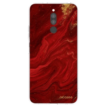 Picasee Xiaomi Redmi 8 Hülle - Transparentes Silikon - Red