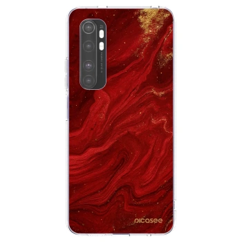 Picasee Xiaomi Mi Note 10 Lite Hülle - Transparentes Silikon - Red