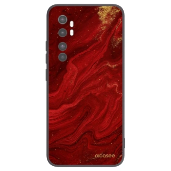 Picasee Xiaomi Mi Note 10 Lite Hülle - Schwarzes Silikon - Red