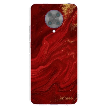 Picasee Xiaomi Poco F2 Pro Hülle - Transparentes Silikon - Red