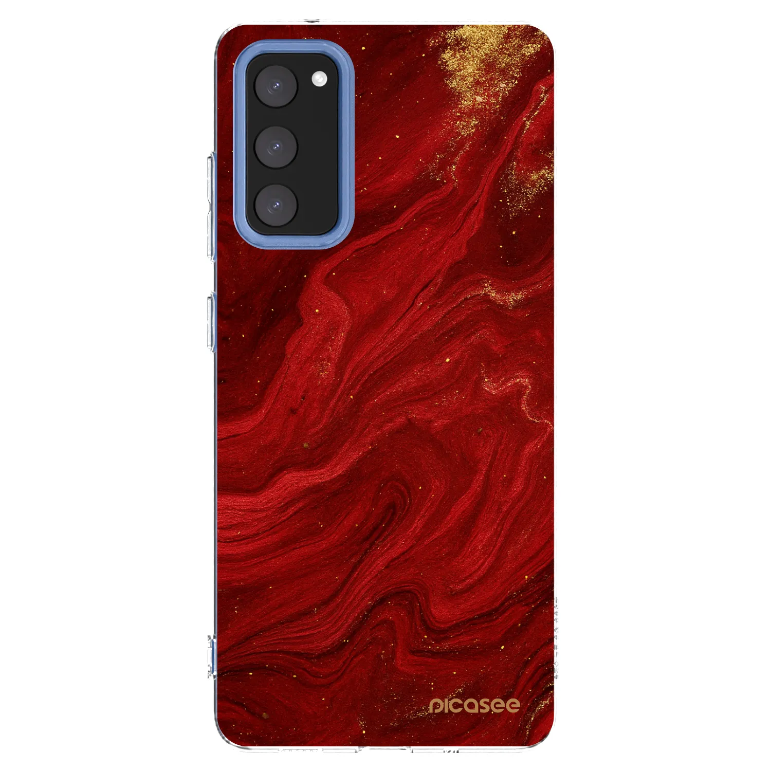 Picasee Samsung Galaxy S20 FE Hülle - Transparentes Silikon - Red