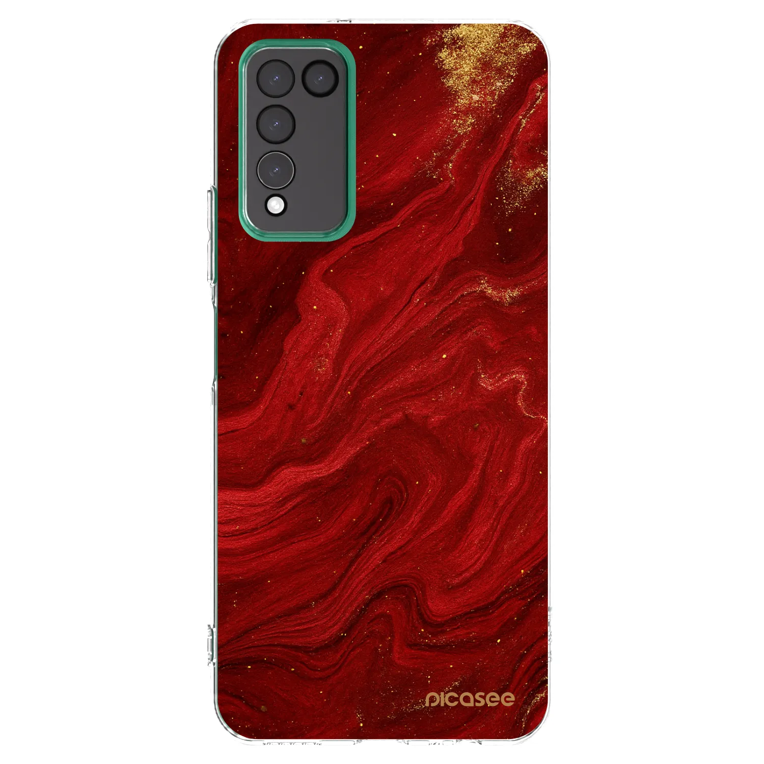 Picasee Honor 10X Lite Hülle - Transparentes Silikon - Red