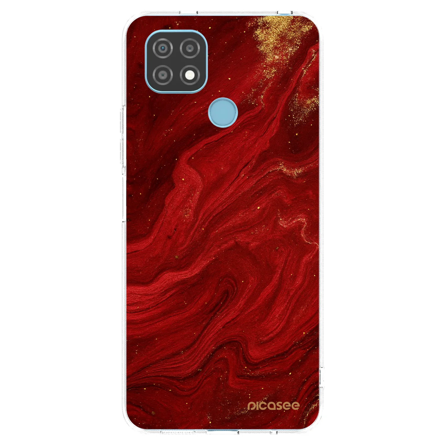 Picasee Realme C21 Hülle - Transparentes Silikon - Red