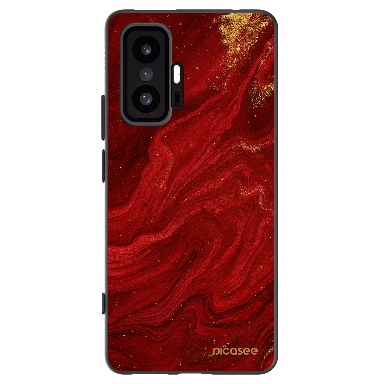 Picasee Xiaomi 11T Hülle - Schwarzes Silikon - Red