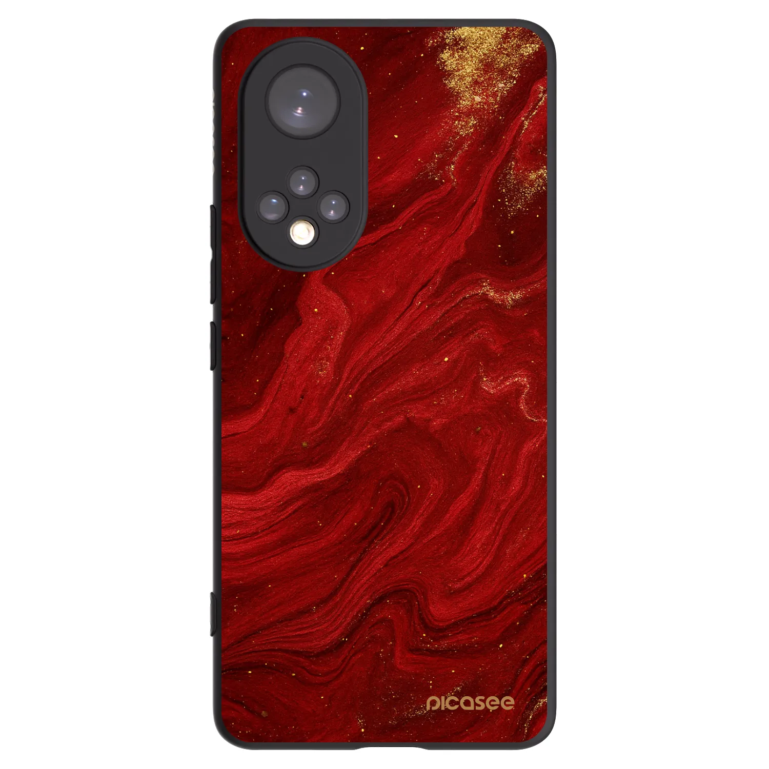 Picasee Honor 50 5G Hülle - Schwarzes Silikon - Red