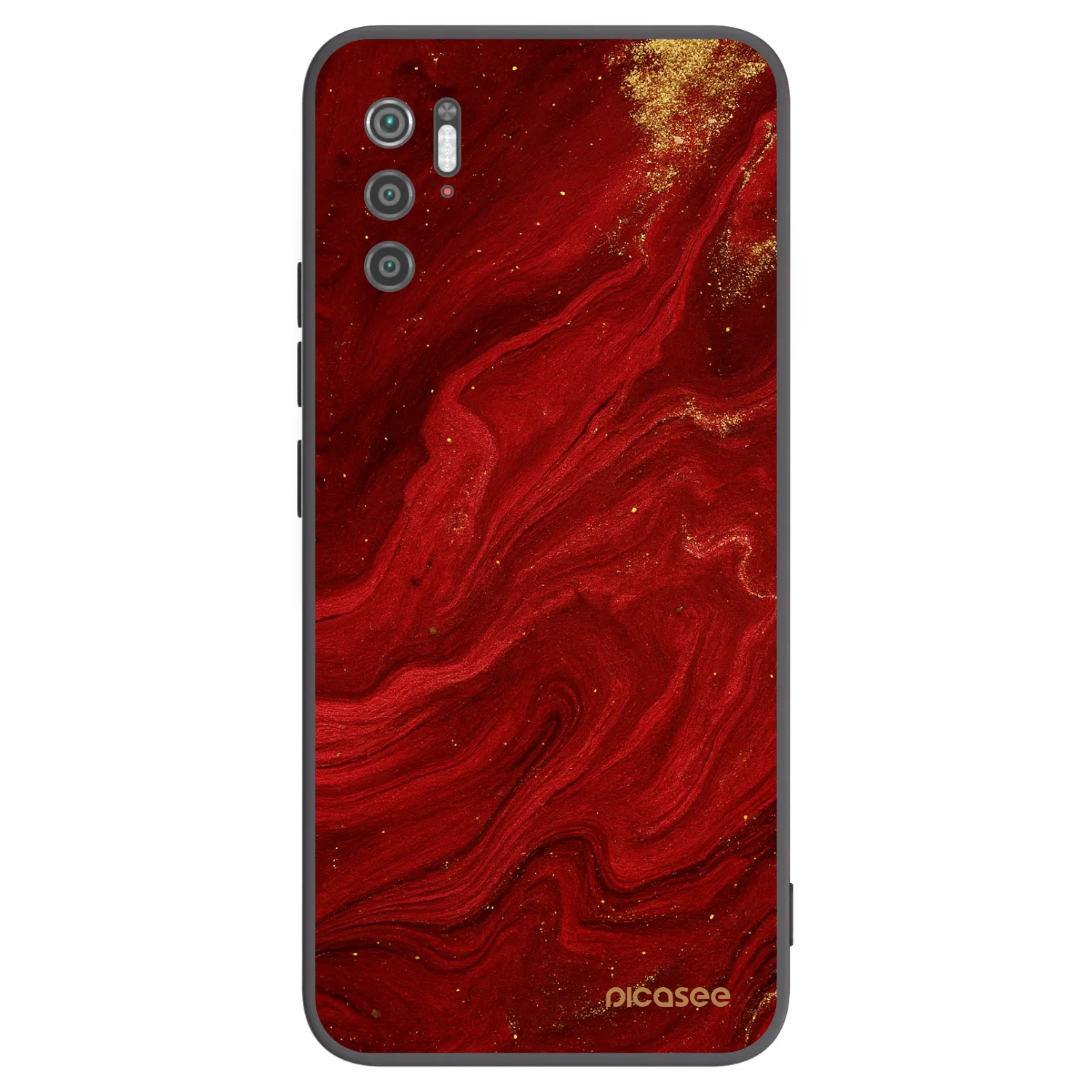 Picasee Xiaomi Poco M3 Pro 5G Hülle - Schwarzes Silikon - Red