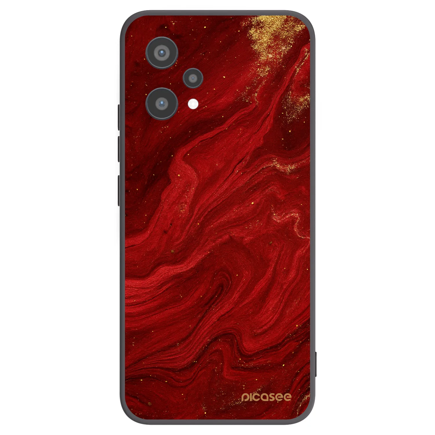 Picasee Realme 9 Pro 5G Hülle - Schwarzes Silikon - Red