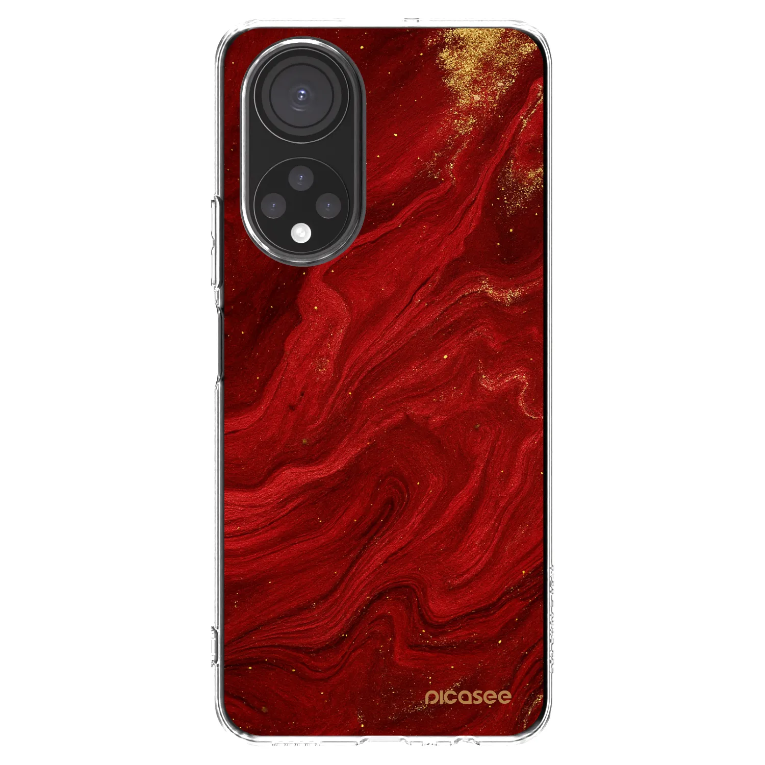 Picasee Honor X7 Hülle - Transparentes Silikon - Red