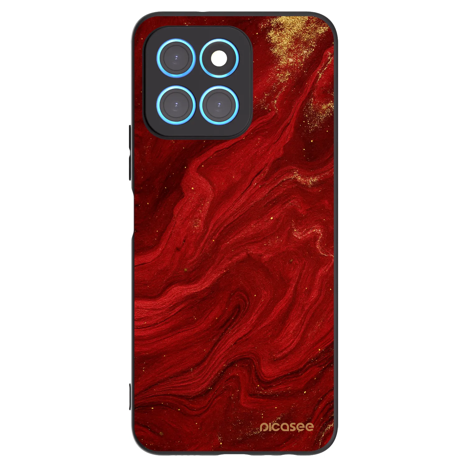 Picasee Honor X8 5G Hülle - Schwarzes Silikon - Red