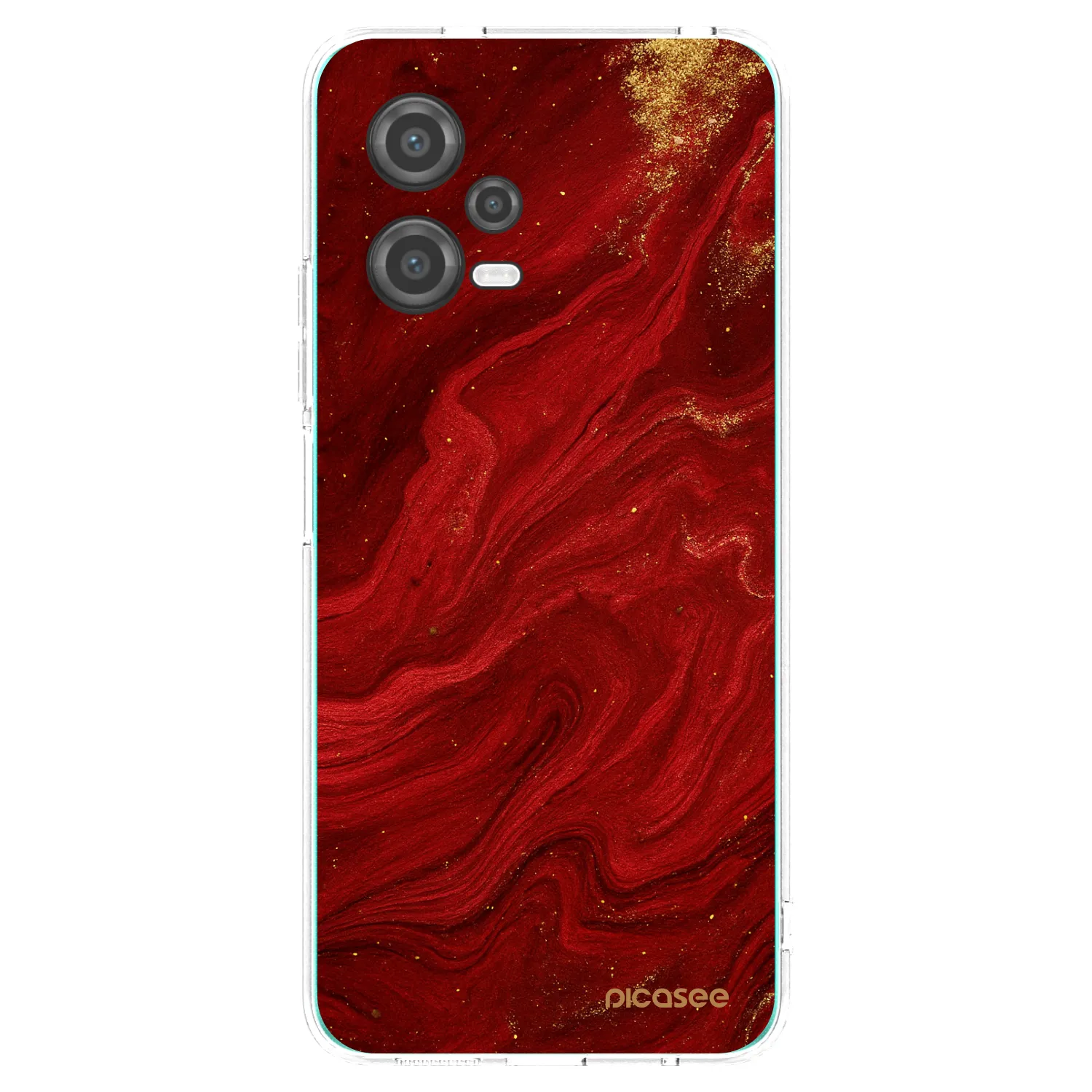 Picasee Xiaomi Poco X5 Hülle - Transparentes Silikon - Red