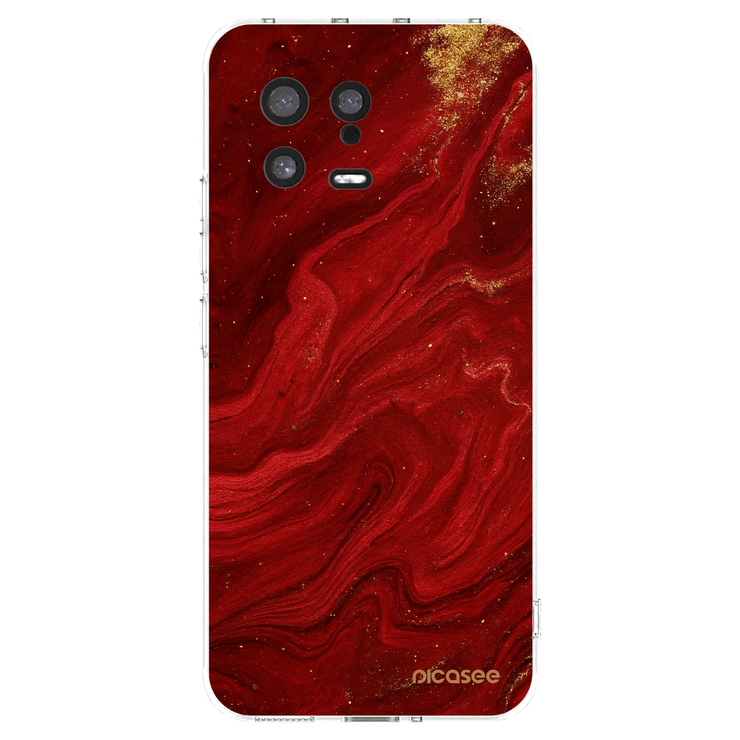 Picasee Xiaomi 13 Hülle - Transparentes Silikon - Red