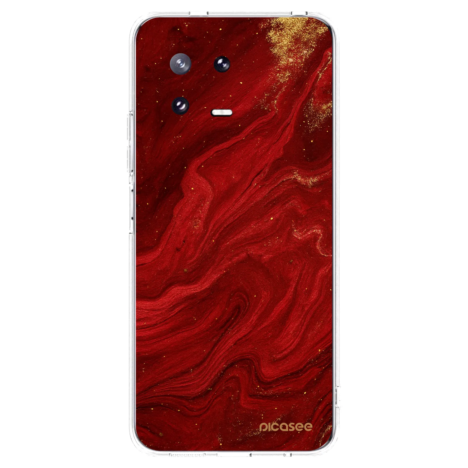 Picasee Xiaomi 13 Pro Hülle - Transparentes Silikon - Red