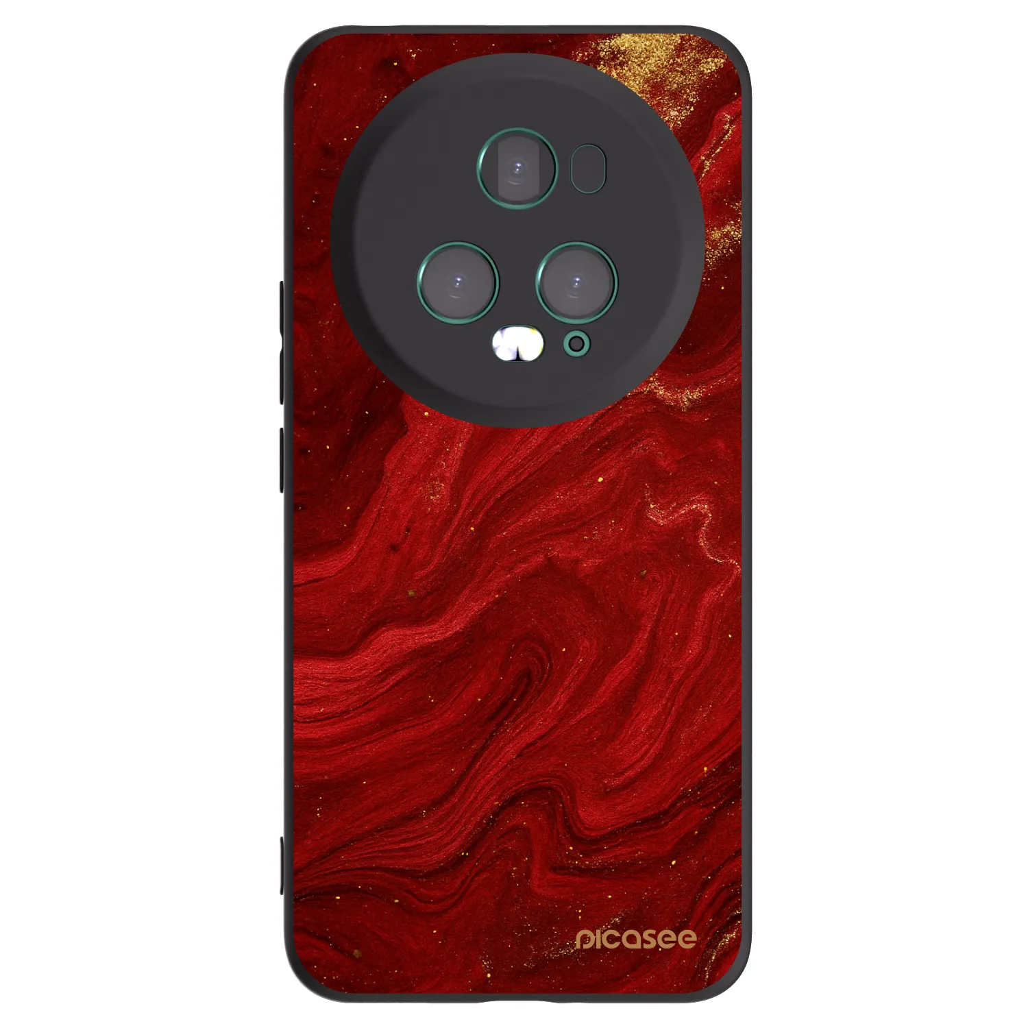 Picasee Honor Magic5 Pro Hülle - Schwarzes Silikon - Red