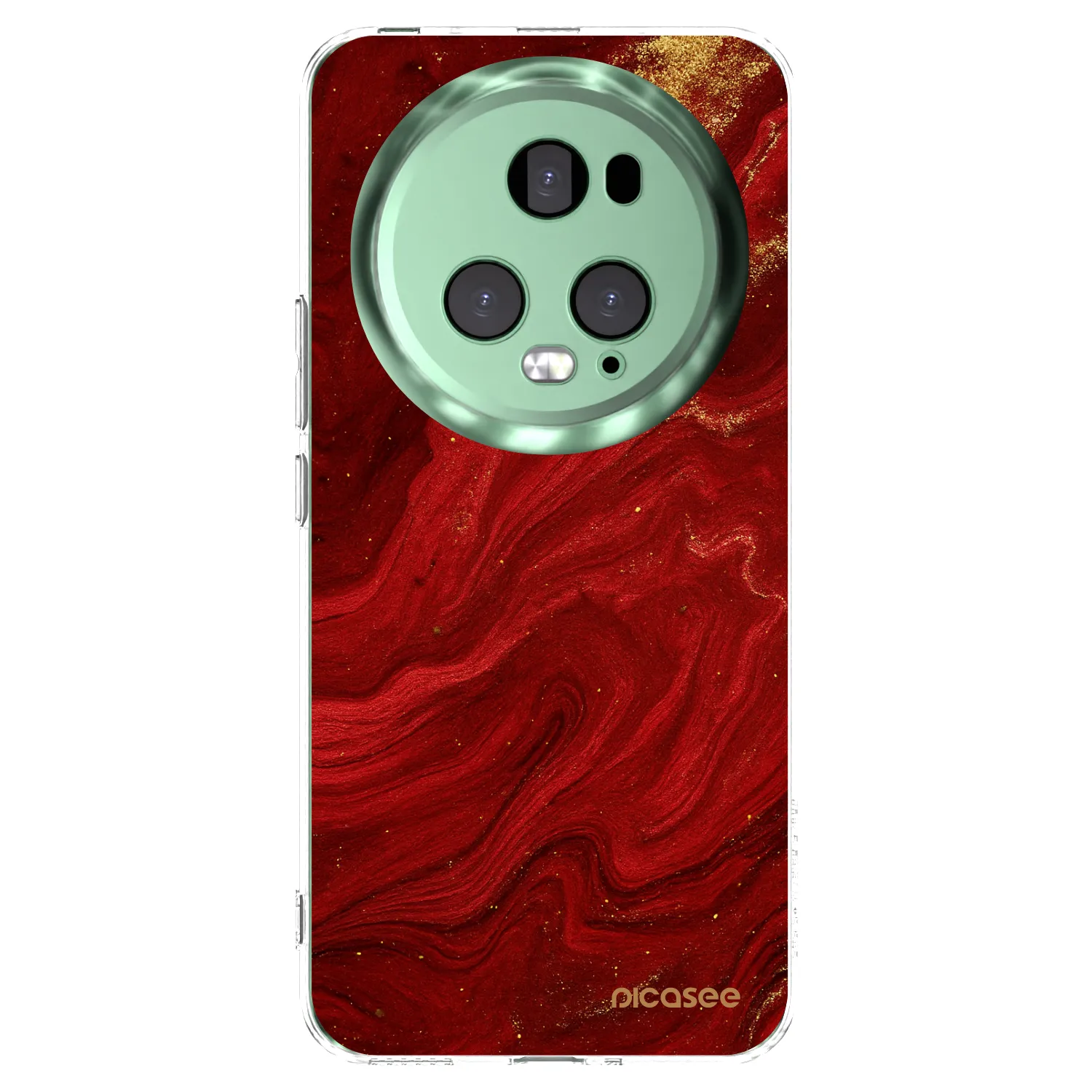 Picasee Honor Magic5 Pro Hülle - Transparentes Silikon - Red