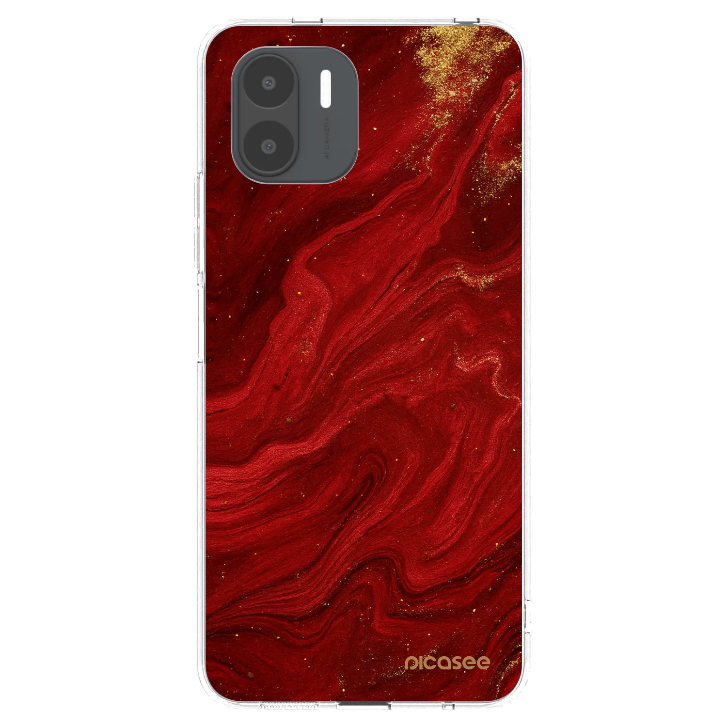 Picasee Xiaomi Redmi A2 Hülle - Transparentes Silikon - Red