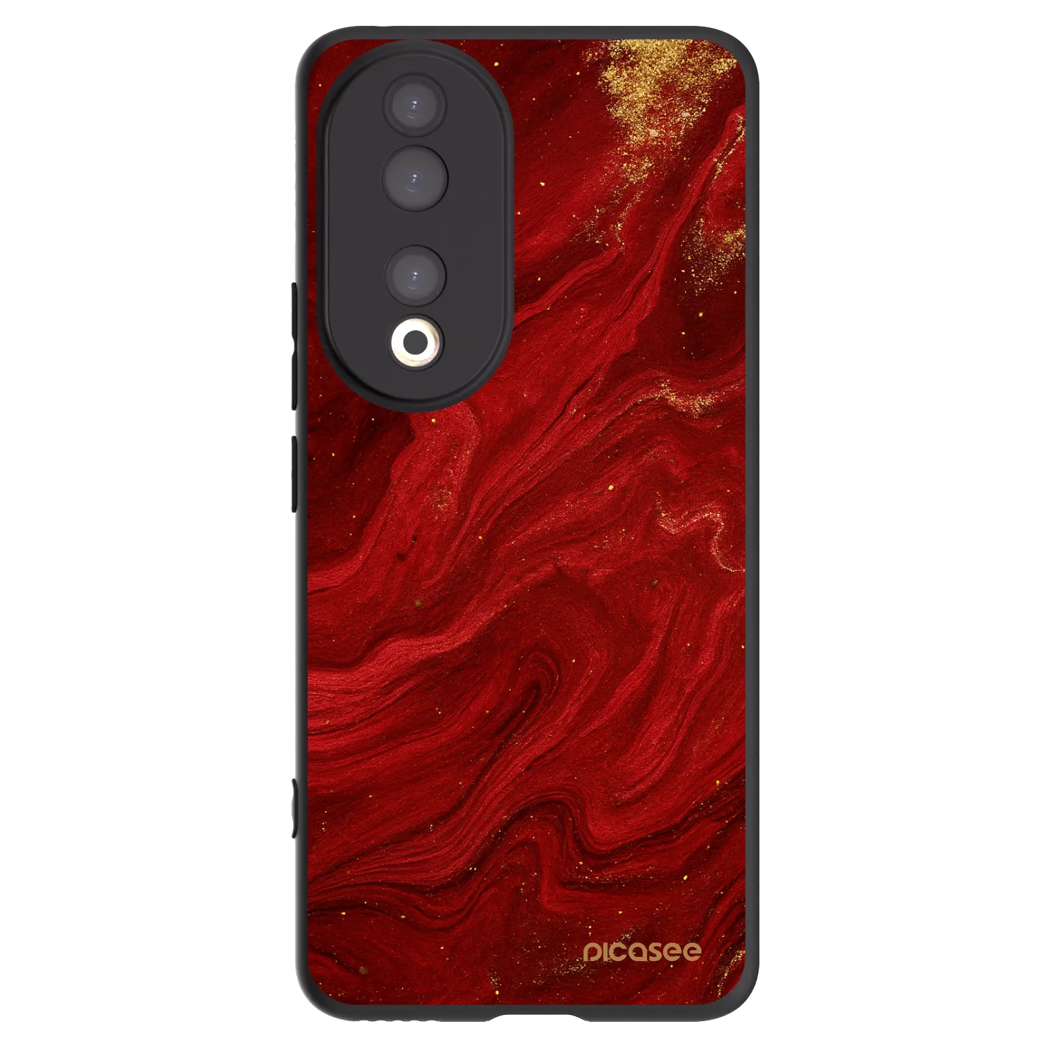 Picasee Honor 90 5G Hülle - Schwarzes Silikon - Red