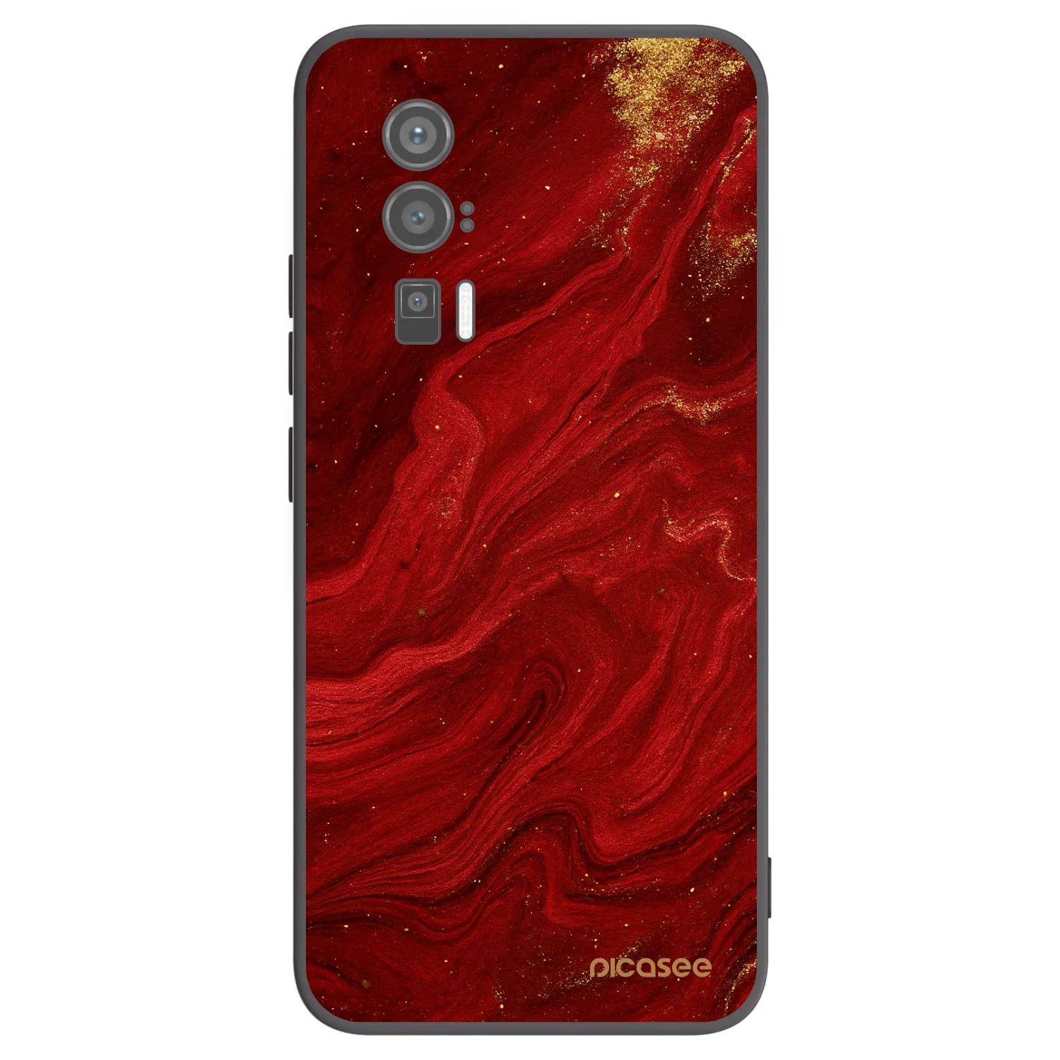 Picasee Xiaomi Poco F5 Pro 5G Hülle - Schwarzes Silikon - Red