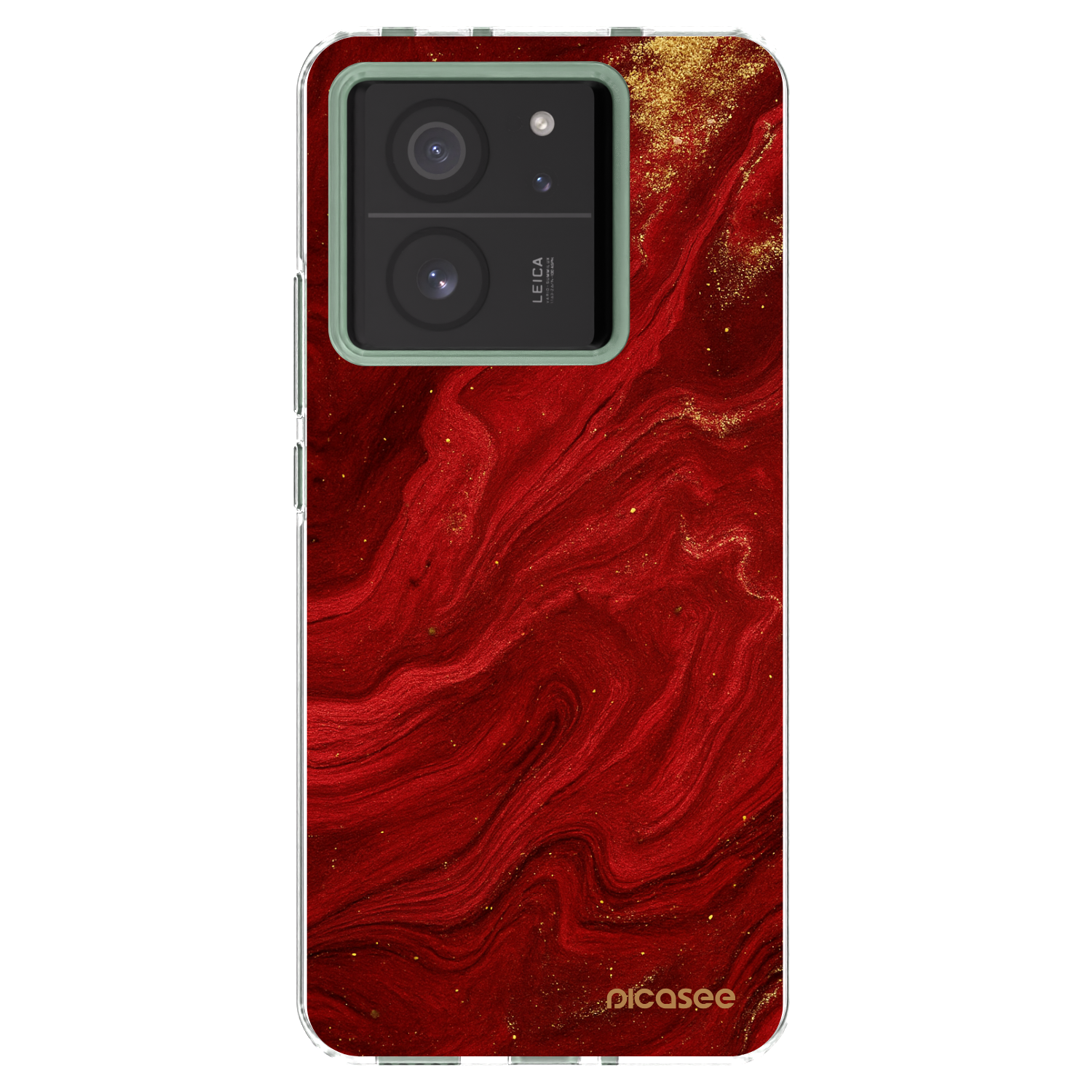 Picasee Xiaomi 13T Pro Hülle - Transparentes Silikon - Red