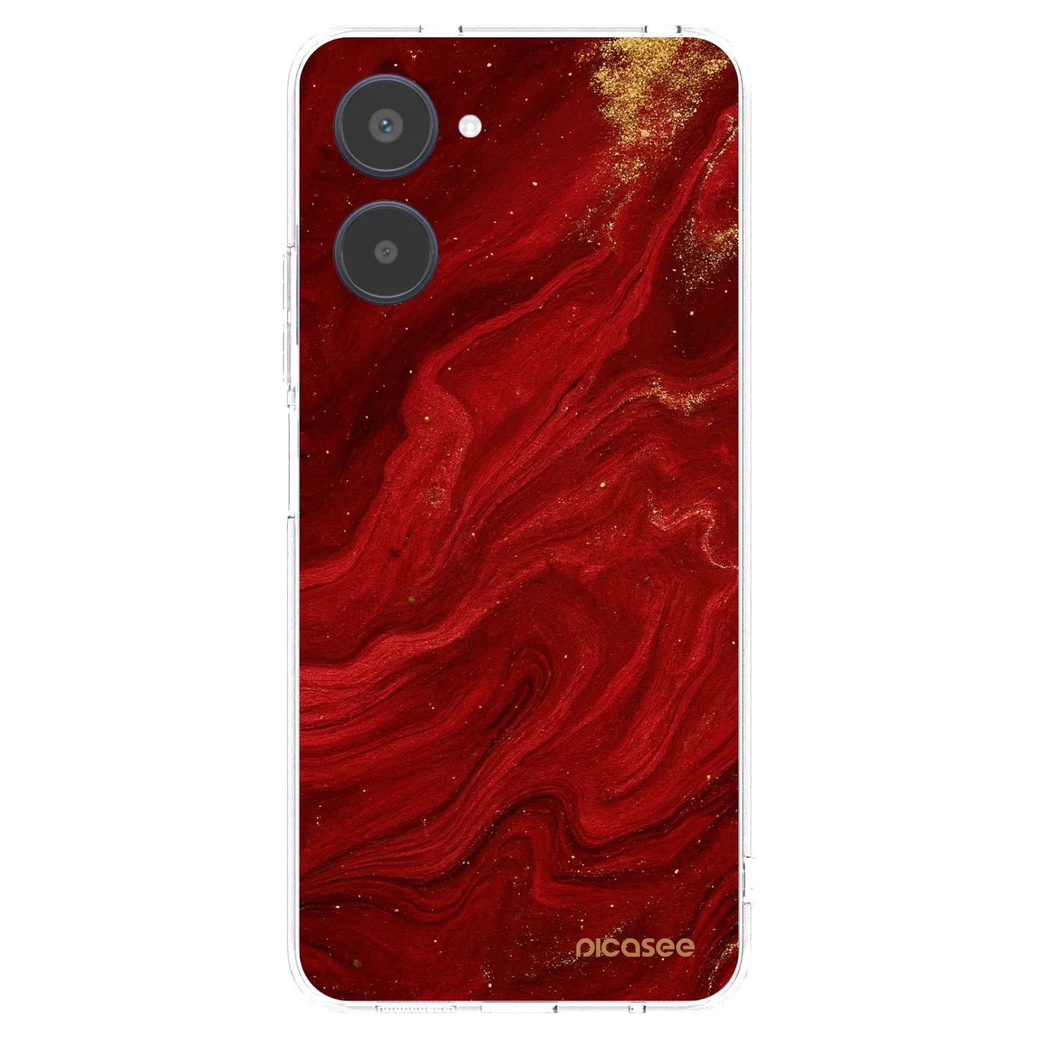 Picasee Realme 10 4G Hülle - Transparentes Silikon - Red