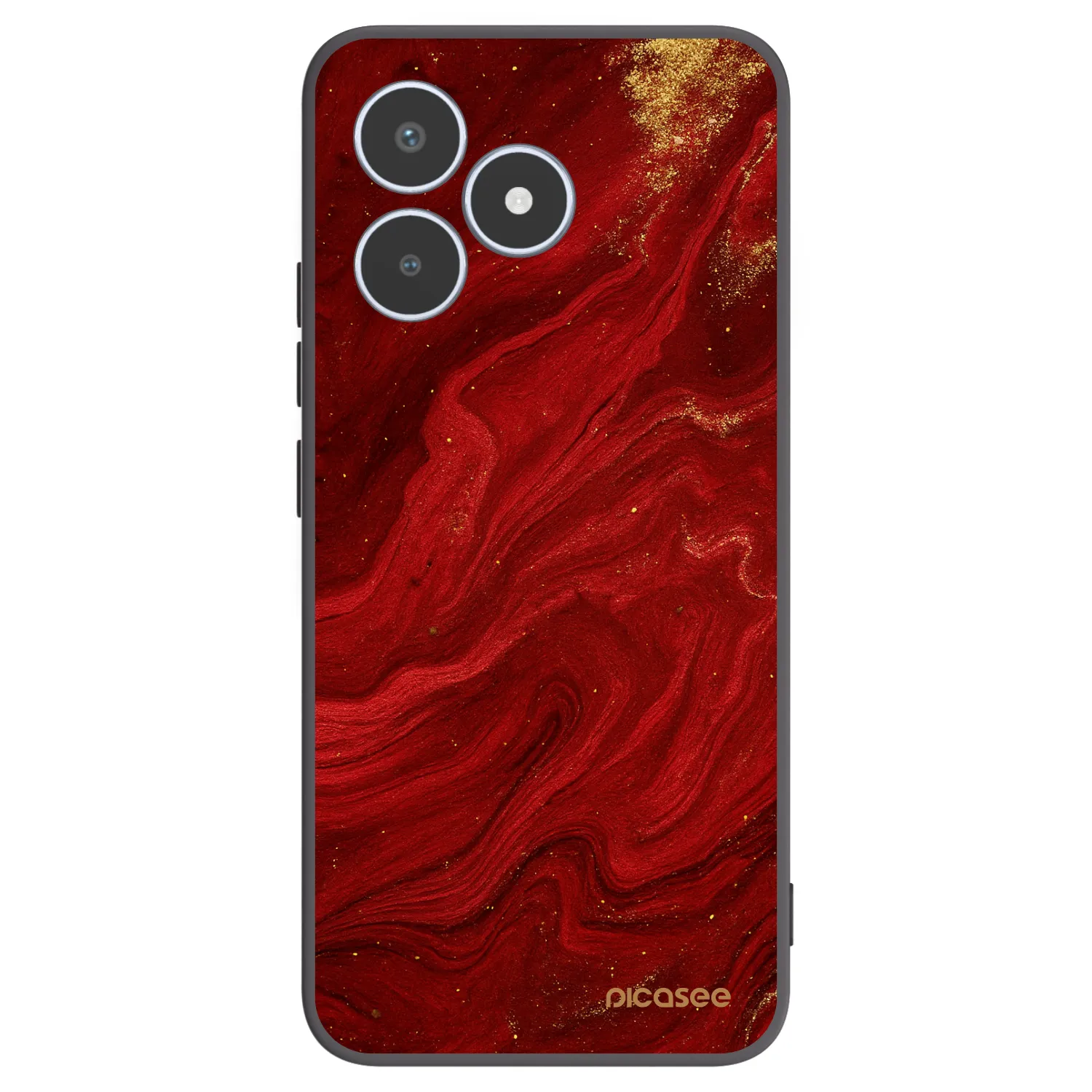 Picasee Realme C53 Hülle - Schwarzes Silikon - Red