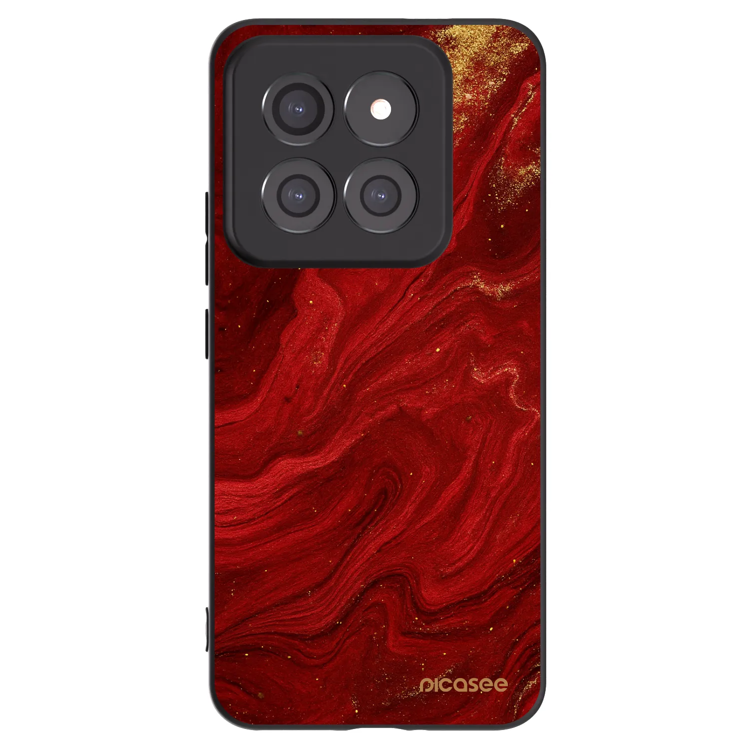 Picasee Xiaomi 14 Pro Hülle - Schwarzes Silikon - Red