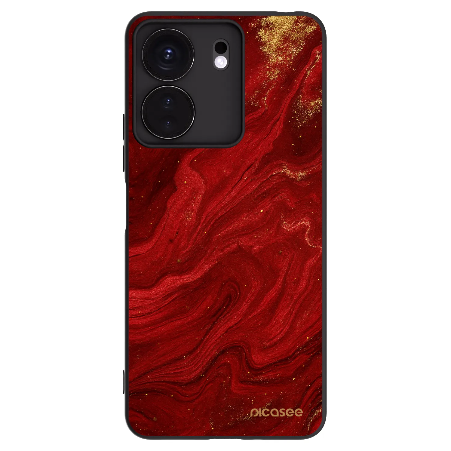 Picasee Xiaomi Redmi 13C 4G Hülle - Schwarzes Silikon - Red