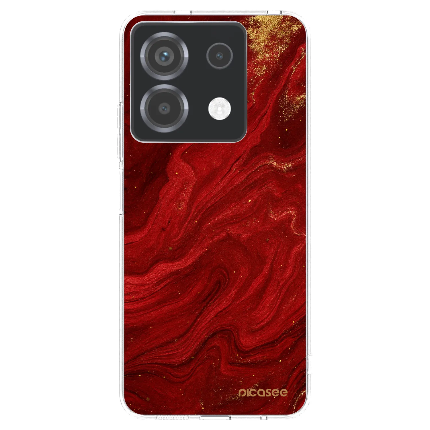 Picasee Xiaomi Poco X6 Hülle - Transparentes Silikon - Red