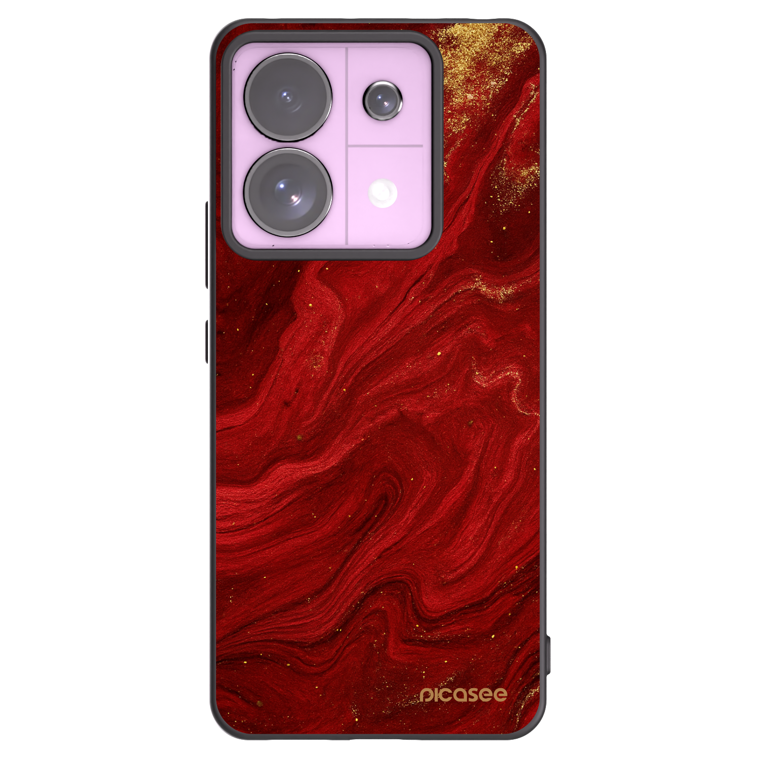 Picasee Xiaomi Redmi Note 13 Pro 5G Hülle - Schwarzes Silikon - Red