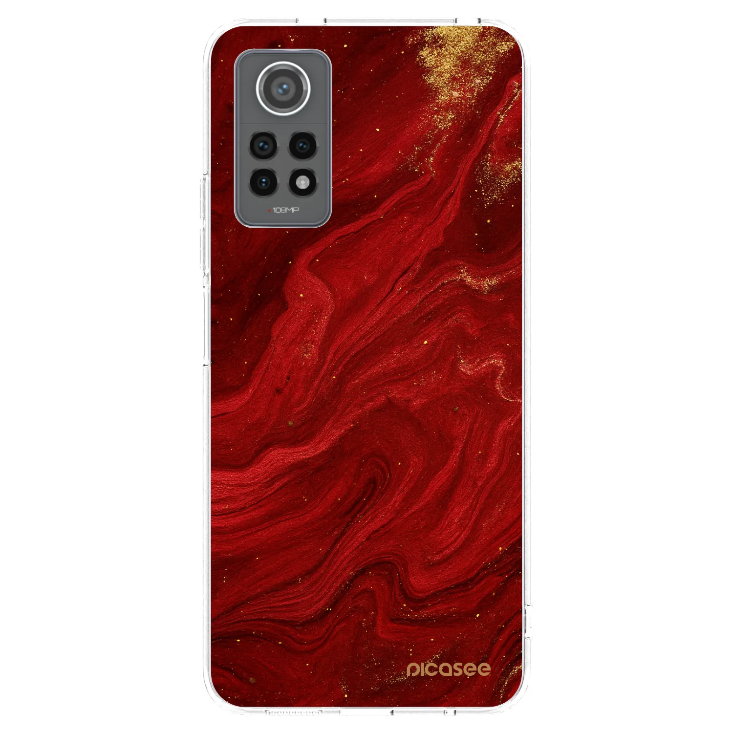 Picasee Xiaomi Redmi Note 12 Pro 4G Hülle - Transparentes Silikon - Red