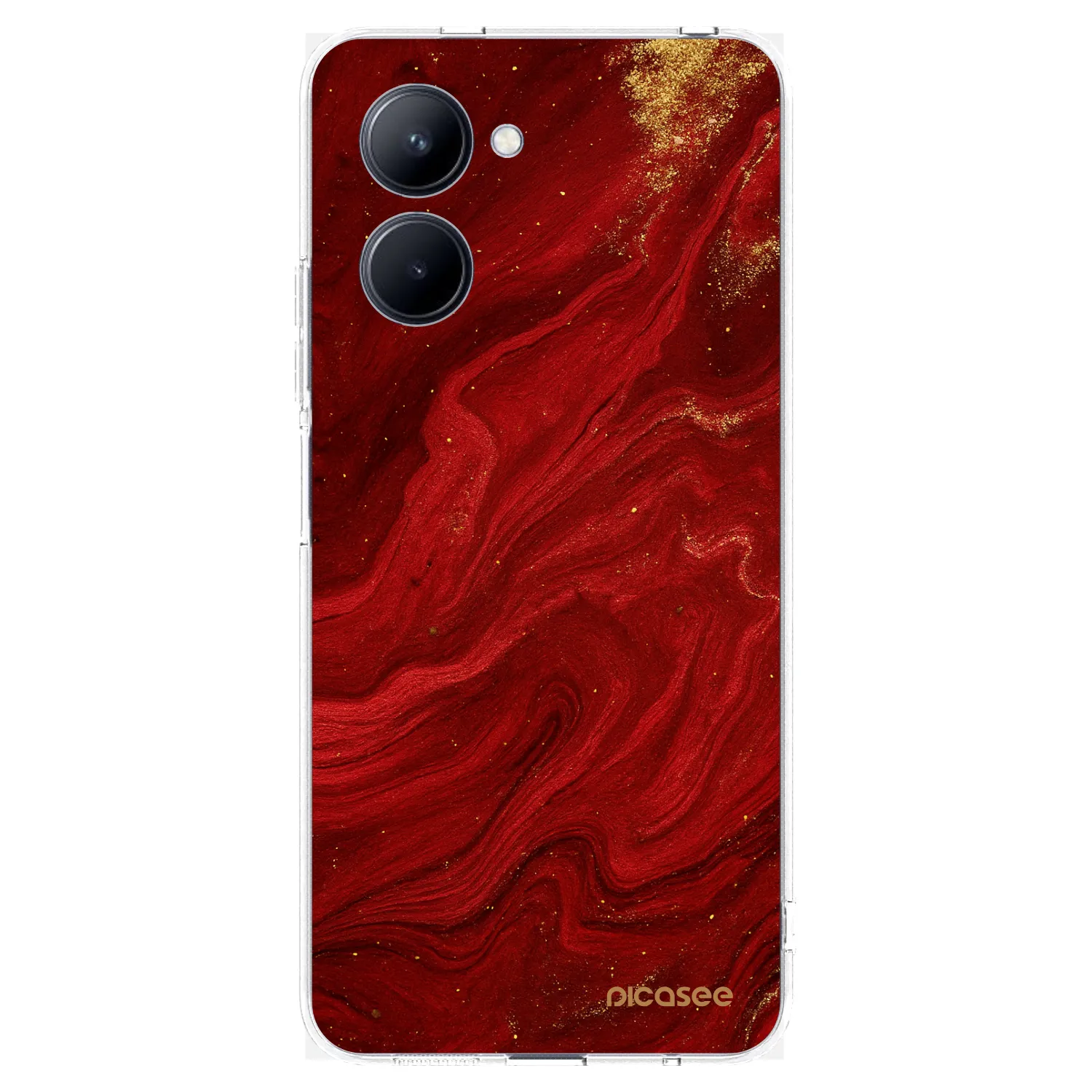 Picasee Realme C33 (2023) Hülle - Transparentes Silikon - Red
