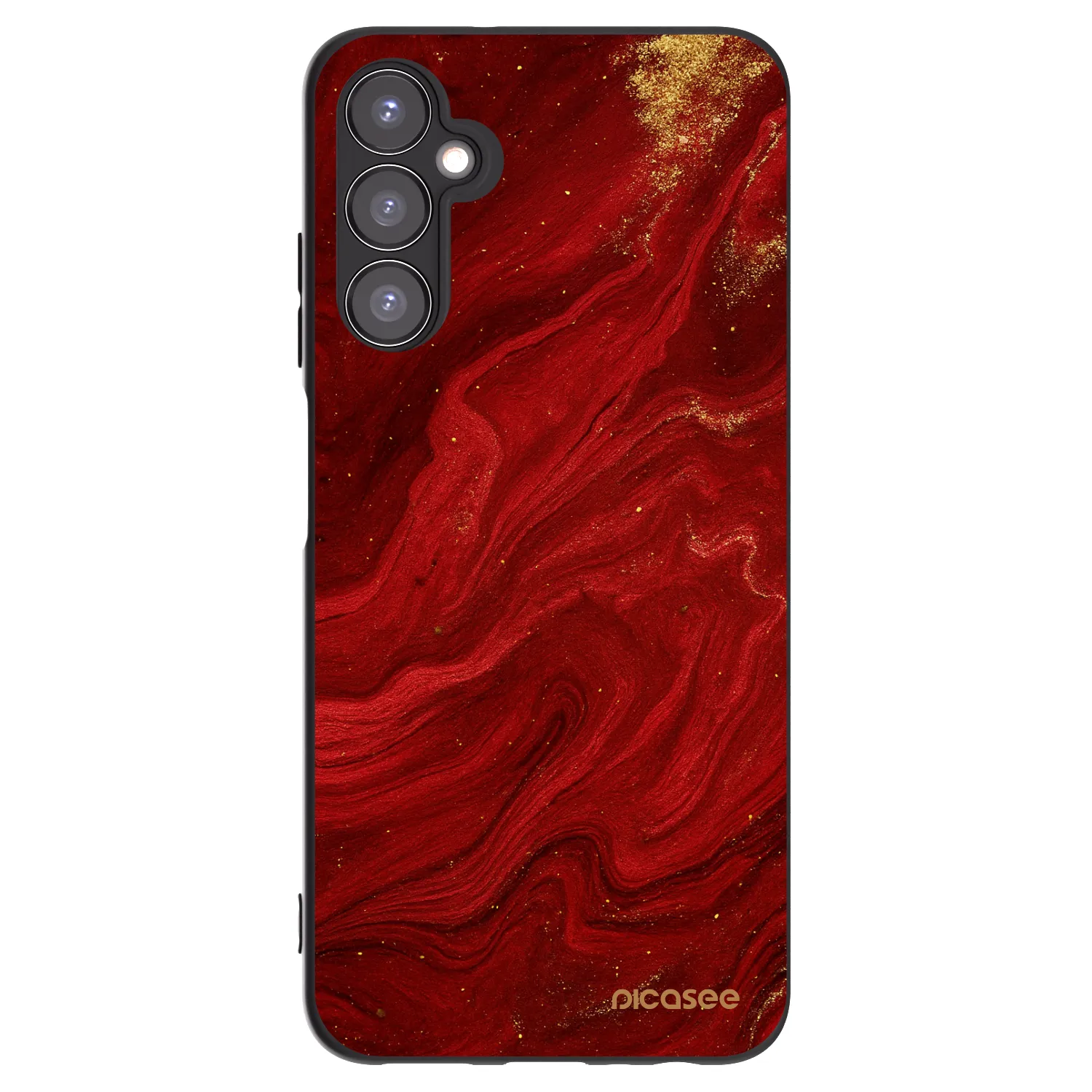 Picasee Samsung Galaxy A05s A057G Hülle - Schwarzes Silikon - Red