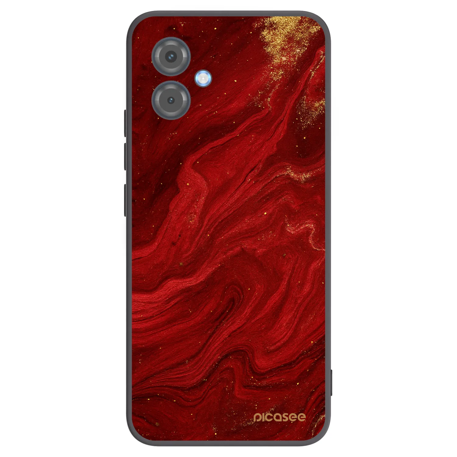 Picasee Motorola Moto G14 Hülle - Schwarzes Silikon - Red