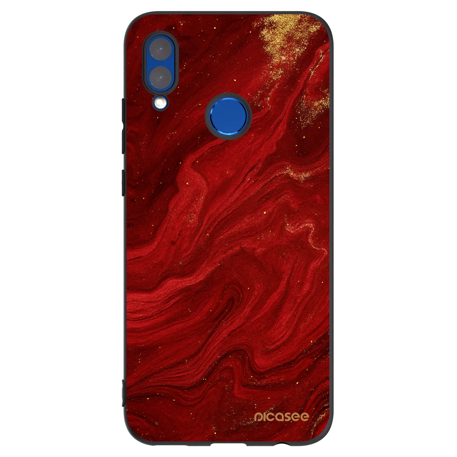 Picasee Huawei P Smart 2019 Hülle - Schwarzes Silikon - Red