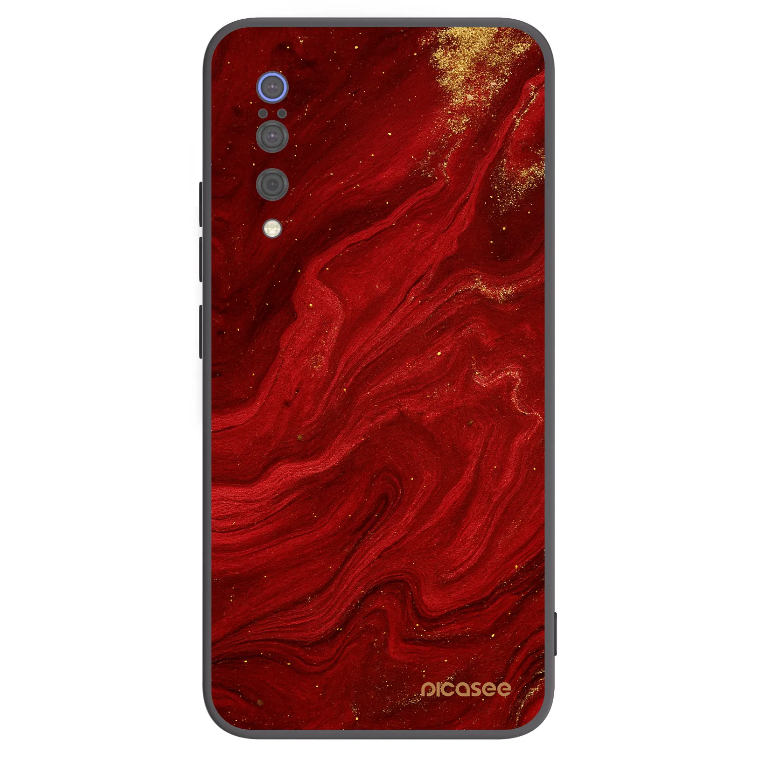 Picasee Xiaomi Mi 9 Hülle - Schwarzes Silikon - Red